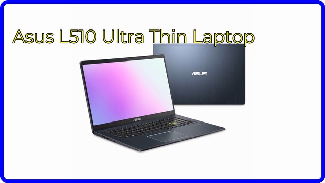 ASUS L510 thin 15.6-inch laptop in black