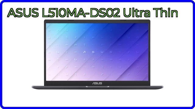 ASUS L510 ultra thin laptop in black