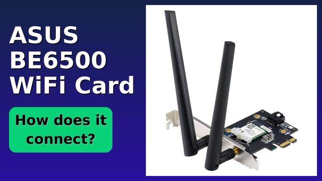 ASUS PCE-BE6500 WiFi 7 PCIe network card with external antennas