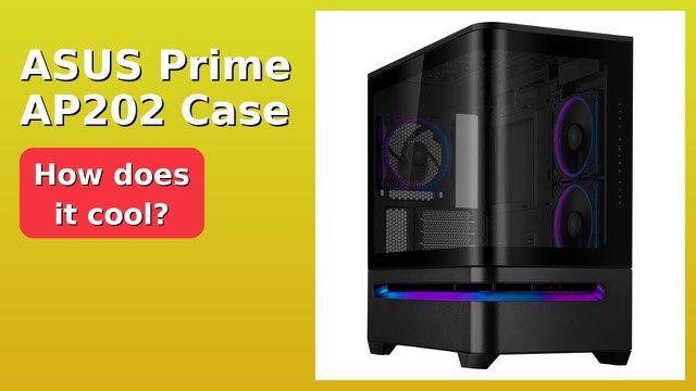 ASUS Prime AP202 black micro-ATX case with curved glass panel