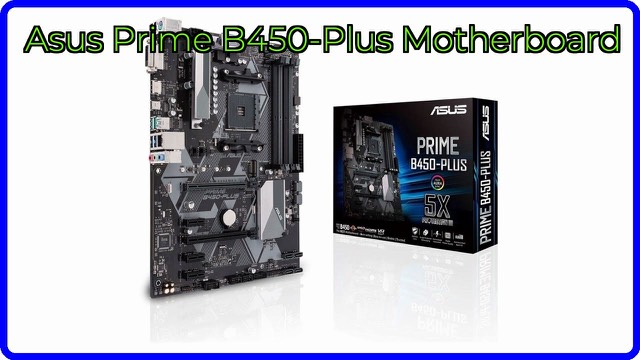 ASUS Prime B450-Plus ATX motherboard for AMD AM4