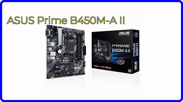 ASUS Prime B450M-A II micro-ATX AM4 motherboard