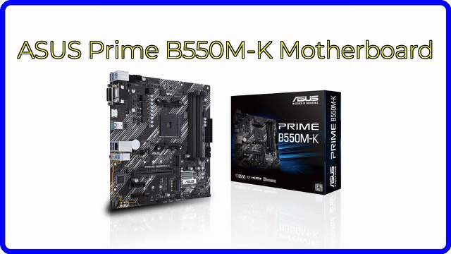 ASUS Prime B550M-K Micro-ATX motherboard in silver