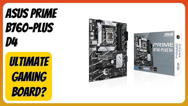 ASUS Prime B760-PLUS D4 ATX motherboard with heatsinks
