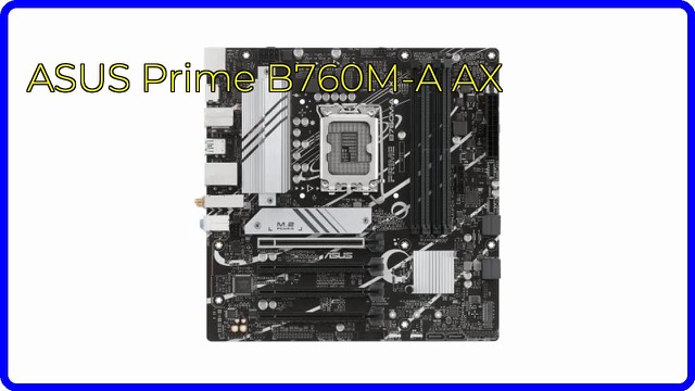 ASUS Prime B760M-A AX Micro ATX LGA 1700 motherboard