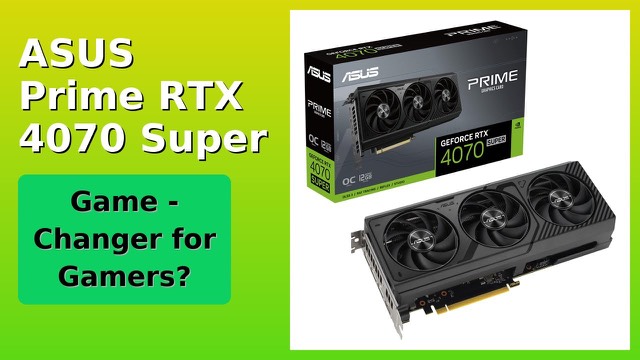 ASUS Prime GeForce RTX 4070 Super OC graphics card with two fans
