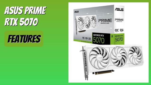 ASUS Prime GeForce RTX 5070 White OC graphics card with triple fans