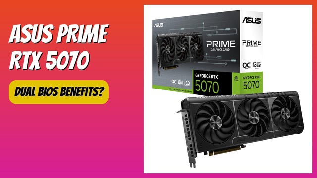 ASUS Prime GeForce RTX 5070 OC graphics card with three fans
