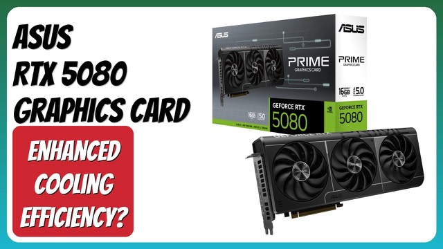 ASUS Prime GeForce RTX 5080 graphics card with three fans