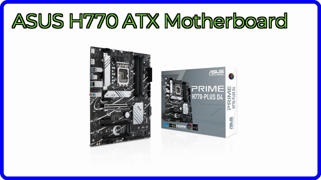 ASUS Prime H770-PLUS D4 ATX motherboard with heatsinks