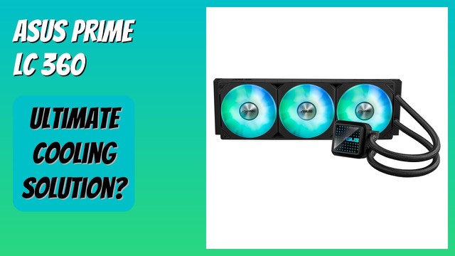 ASUS Prime LC 360 ARGB all-in-one liquid cooler with three fans and infinity mirror pump