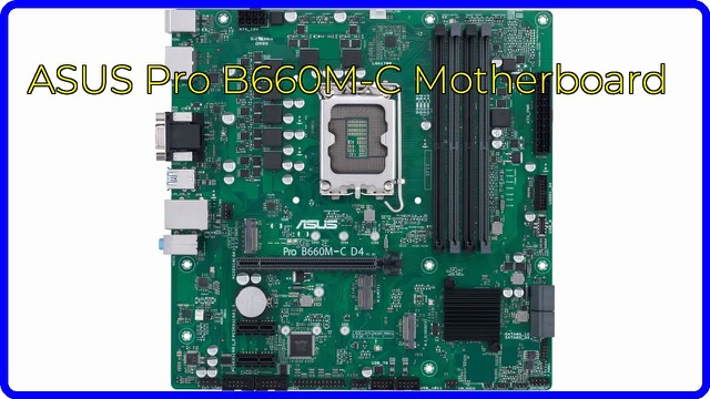 ASUS Pro B660M-C D4-CSM microATX commercial motherboard