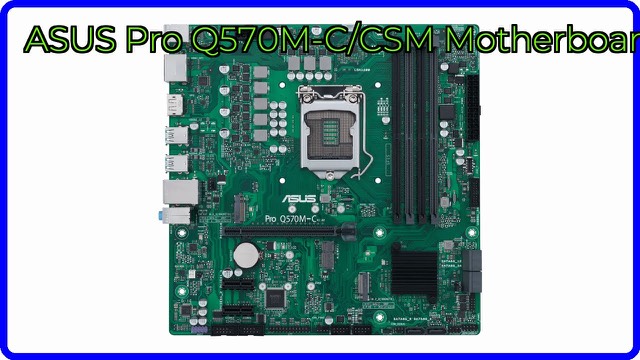 ASUS Pro Q570M-C/CSM micro-ATX commercial motherboard