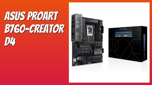ASUS ProArt B760-Creator D4 ATX motherboard in black