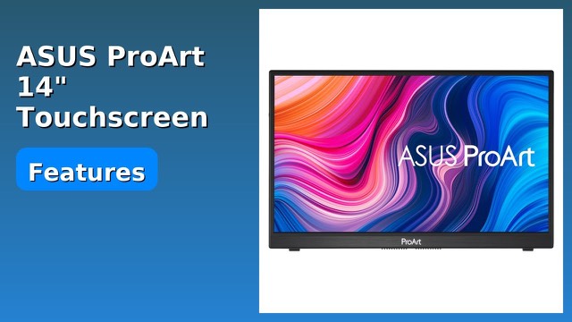 ASUS ProArt PA148CTV portable touchscreen monitor with metal kickstand