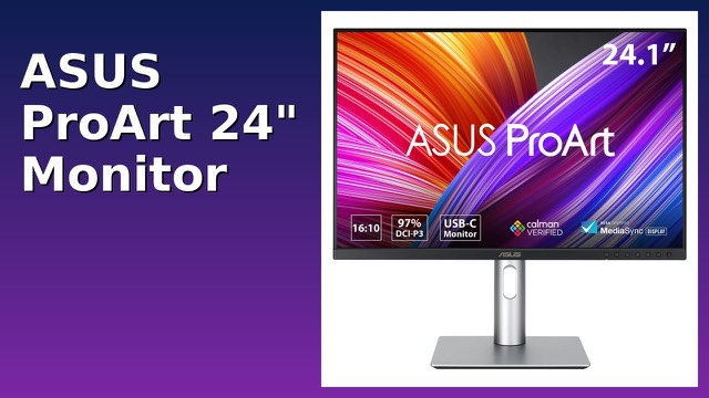 ASUS ProArt PA248CRV 24-inch professional monitor on a desk