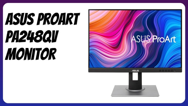 ASUS ProArt PA248QV 24.1-inch monitor in black