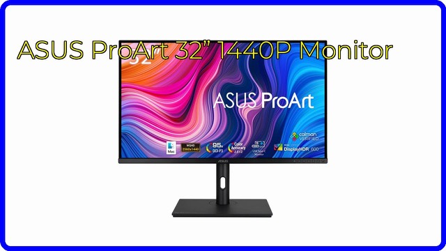 ASUS ProArt PA328CGV 32-inch monitor on a desk