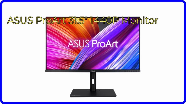 ASUS ProArt PA328QV 31.5-inch IPS monitor in black