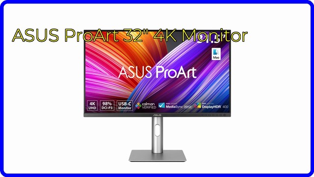 ASUS ProArt PA329CRV 32-inch 4K professional monitor