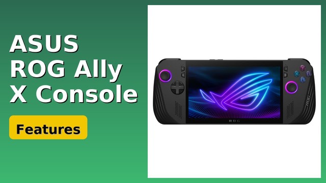ASUS ROG Ally X black handheld gaming console with a 7-inch screen