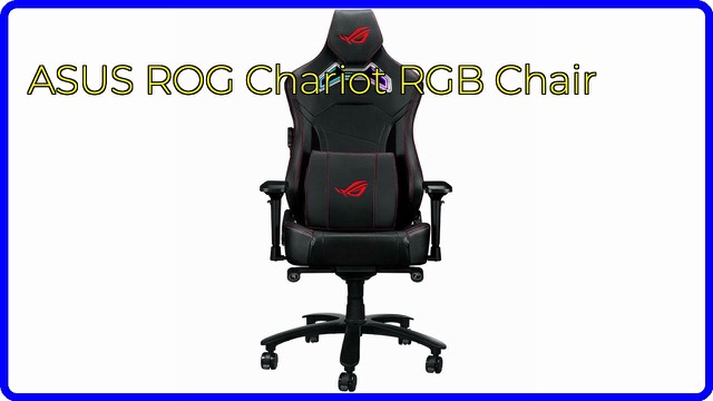 ASUS ROG Chariot RGB racing-style gaming chair in black with RGB lighting