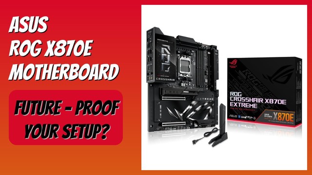 ASUS ROG Crosshair X870E Extreme E-ATX motherboard with LCD screen