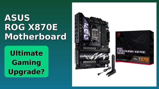 ASUS ROG Crosshair X870E Hero ATX motherboard with metal heatsinks