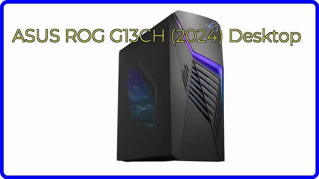 ASUS ROG G13CH gaming desktop tower with RGB front light bar