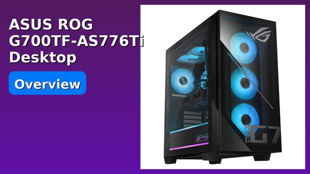 ASUS ROG G700 gaming desktop tower with dual glass side panels and RGB lighting