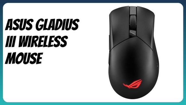 ASUS ROG Gladius III wireless gaming mouse in black