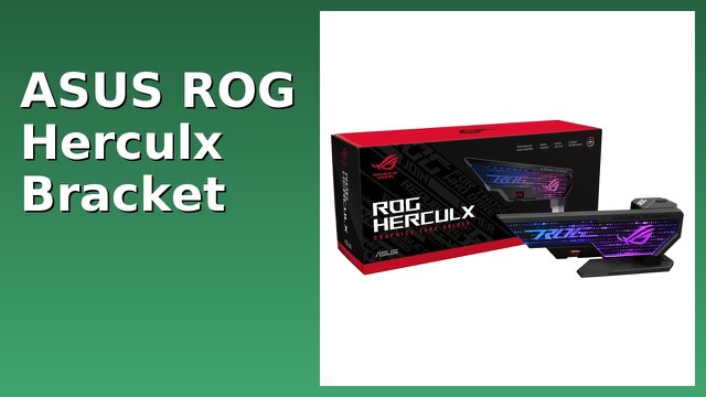 ASUS ROG Herculx graphics card anti-sag bracket with RGB lighting