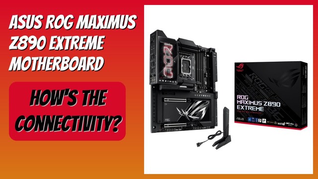 ASUS ROG Maximus Z890 Extreme E-ATX motherboard with heatsinks and LCD screen