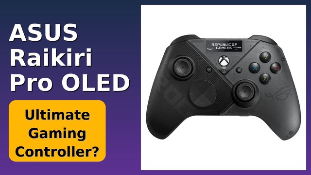 ASUS ROG Raikiri Pro gaming controller with OLED display