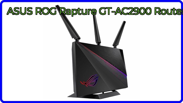 ASUS ROG Rapture GT-AC2900 dual-band gaming router with antennas