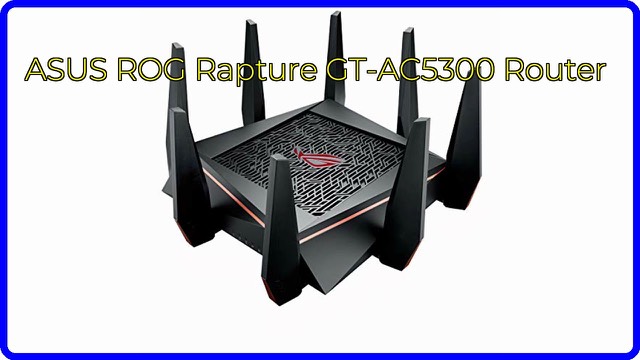 ASUS ROG Rapture GT-AC5300 tri-band gaming router with antennas