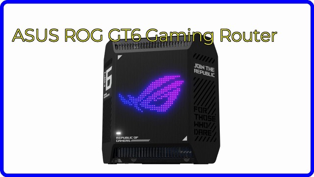 ASUS ROG Rapture GT6 tri-band gaming mesh router in black