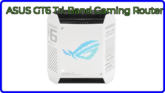 ASUS ROG Rapture GT6 mesh WiFi router in Moonlight White