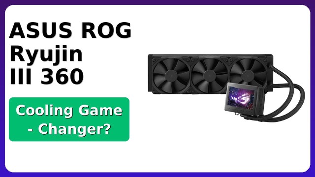 ASUS ROG Ryujin III 360 liquid CPU cooler with LCD pump head