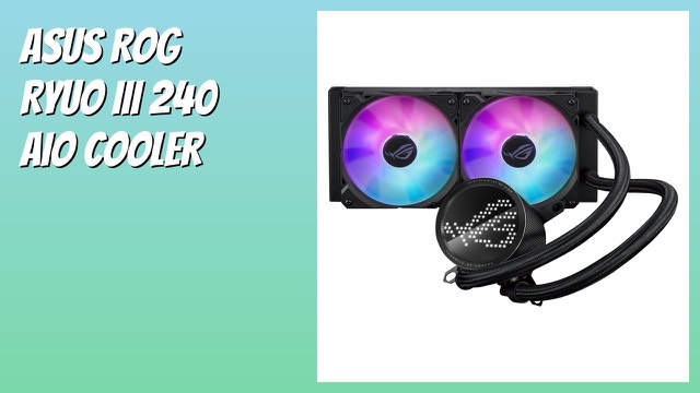 ASUS ROG Ryuo III 240 ARGB all-in-one liquid CPU cooler with Anime Matrix display