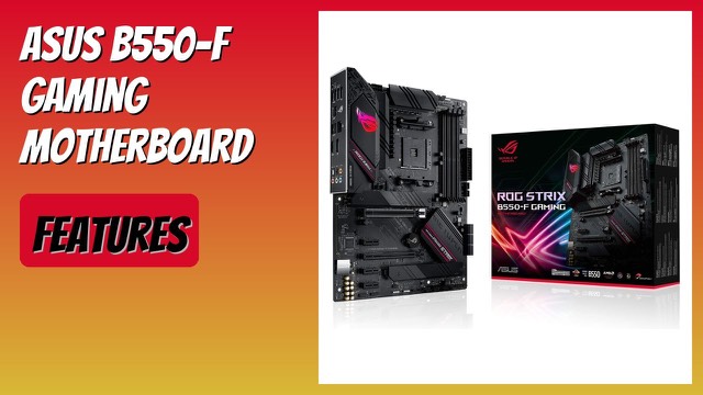 ASUS ROG Strix B550-F Gaming ATX motherboard in black