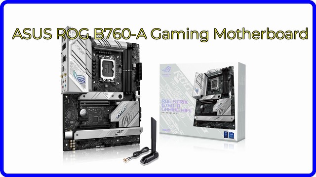 ASUS ROG Strix B760-A Gaming WiFi white and silver ATX motherboard
