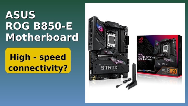 ASUS ROG Strix B850-E Gaming WiFi AM5 motherboard in black
