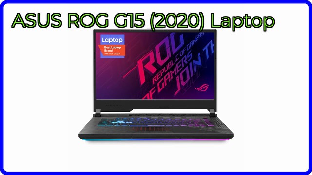 ASUS ROG Strix G15 gaming laptop with RGB keyboard