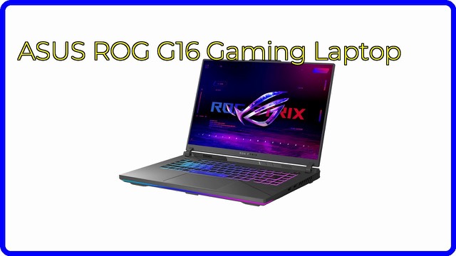ASUS ROG Strix G16 gaming laptop with RGB keyboard