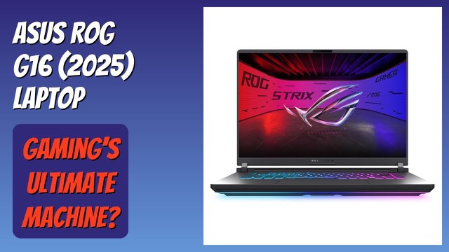 ASUS ROG Strix G16 2025 gaming laptop with RGB light bar