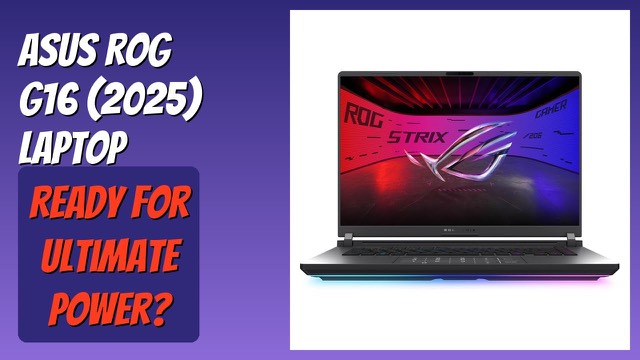 ASUS ROG Strix G16 2025 gaming laptop with RGB light bar