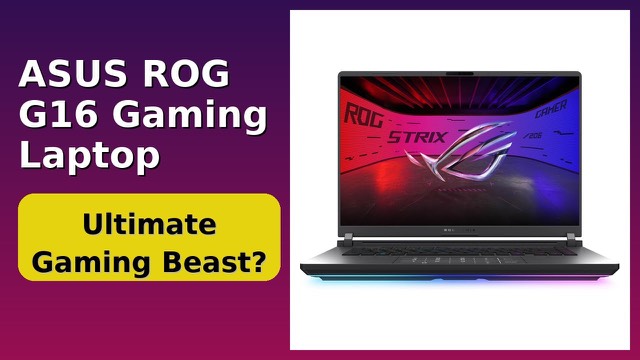 ASUS ROG Strix G16 2025 gaming laptop with RGB light bar
