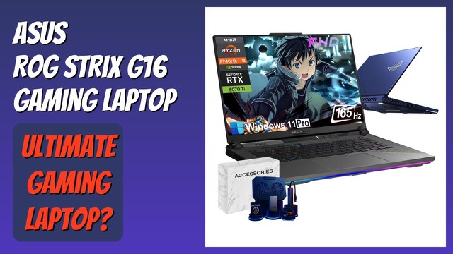 ASUS ROG Strix G16 gaming laptop with backlit keyboard