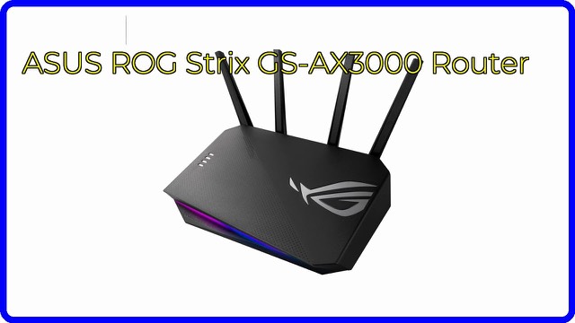 ASUS ROG Strix GS-AX3000 gaming router with extendable antennas